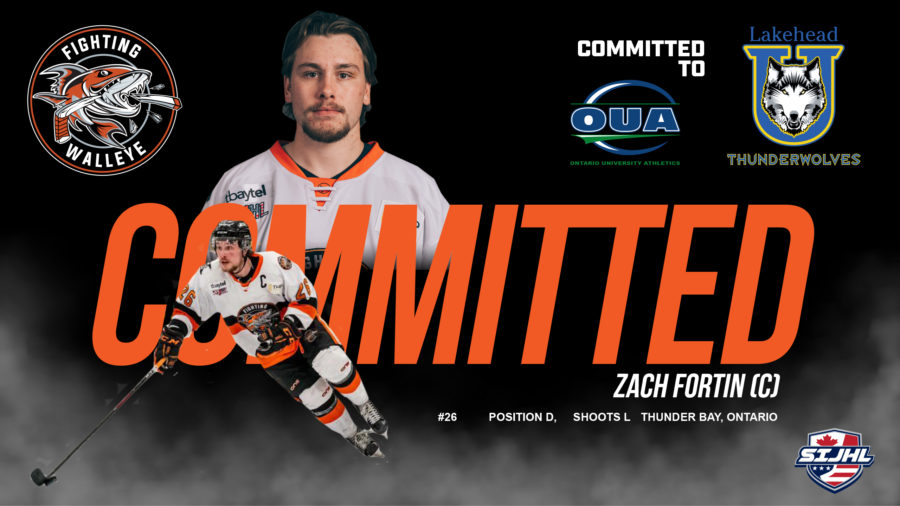 Zach Fortin Commits to Lakehead Thunderwolves